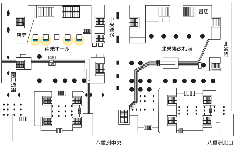 東京駅新幹線南乗換口にある柱タイプのデジタルサイネージ広告です。縦型の映像を流します。