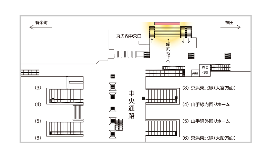 東京駅丸の内大型LEDビジョン図面