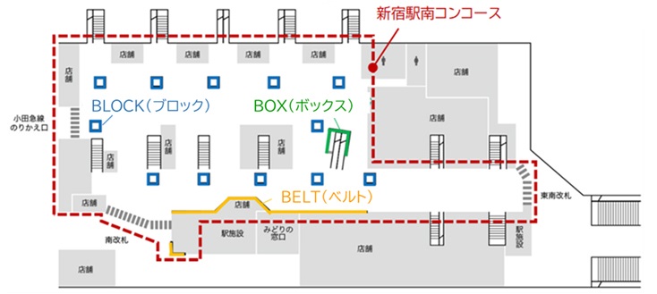 JR新宿駅新宿BBB図面