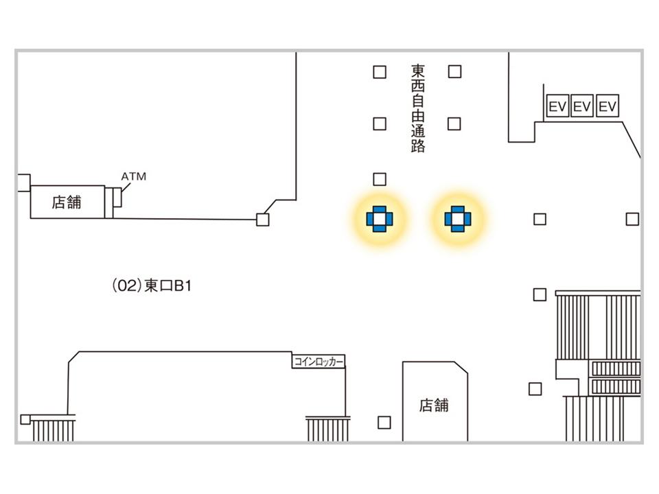 JR新宿駅改札前に設置されたサイネージです