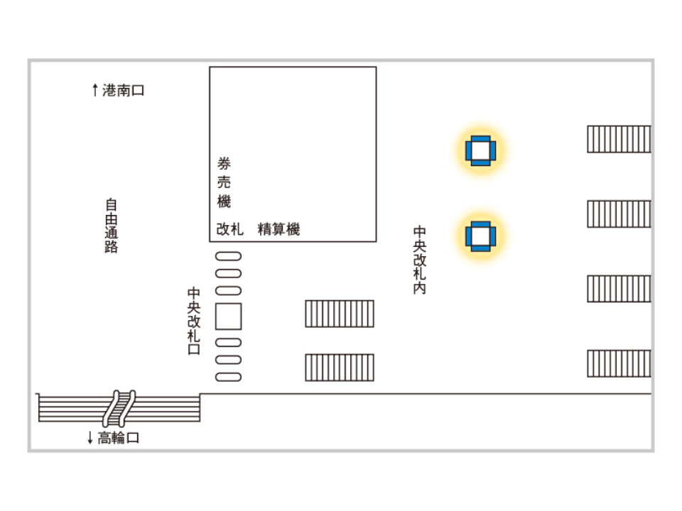JR品川駅改札内に設置されたサイネージです