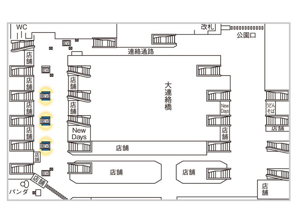 JR上野駅改札前に設置されたサイネージです